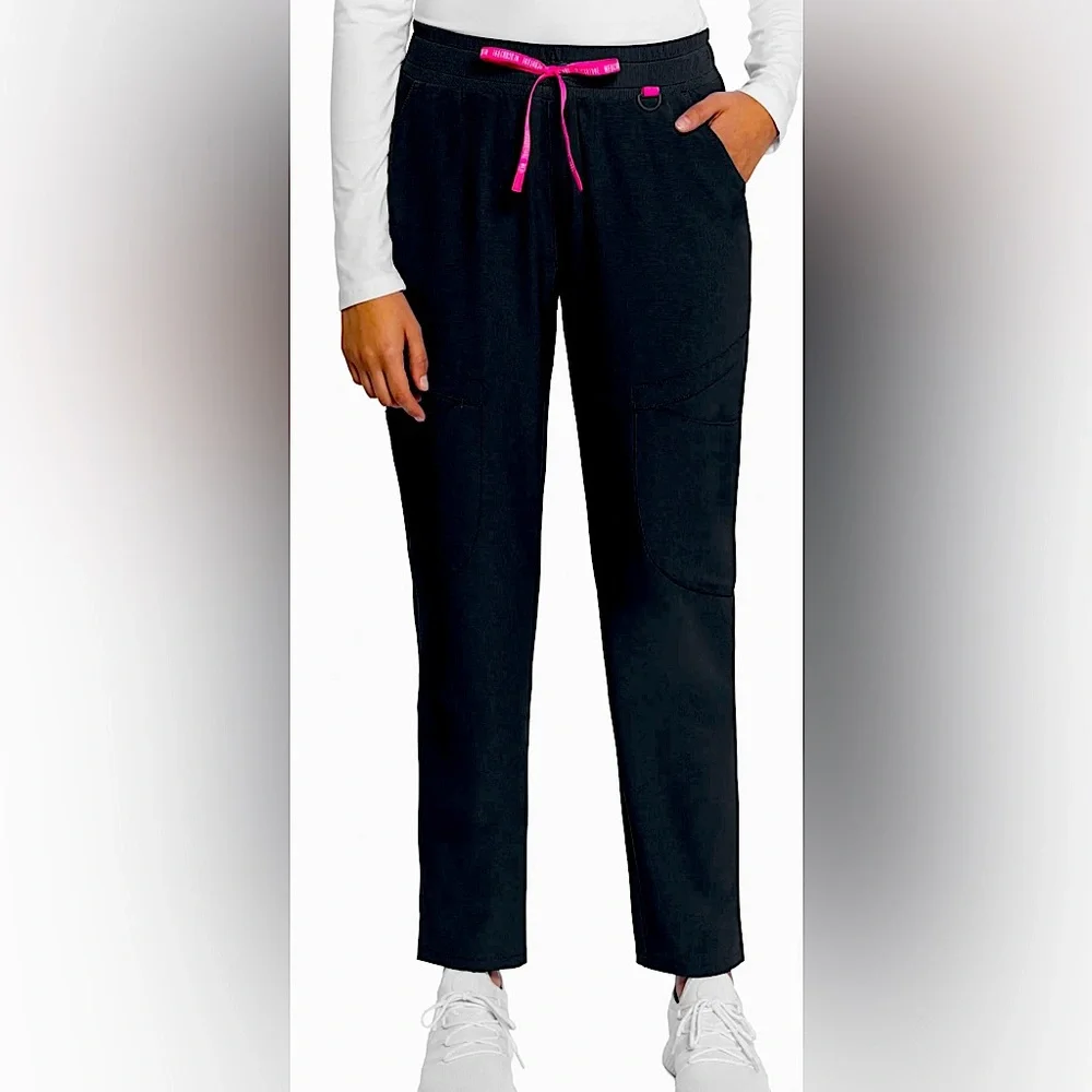 Med Couture Amp Tapered Leg Scrub Pant(MC101) NIP Black Small Reg - Picture 1 of 9